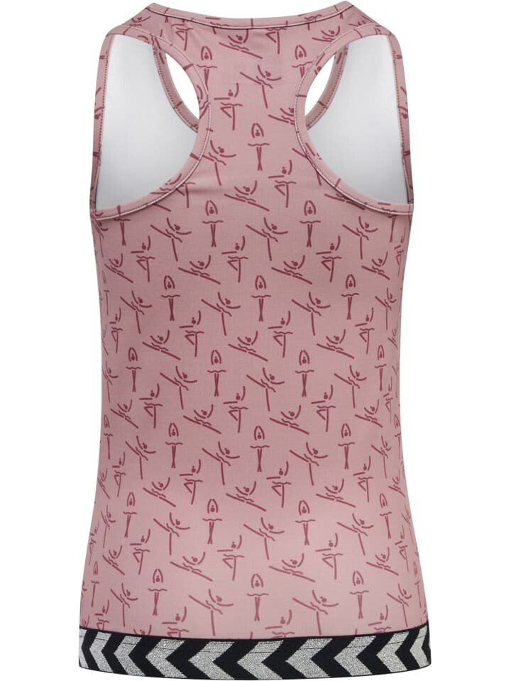 Футболка Hummel T-Shirt S/L Ringerrücken Hmlprima Mädchen, цвет WOODROSE — фото 2