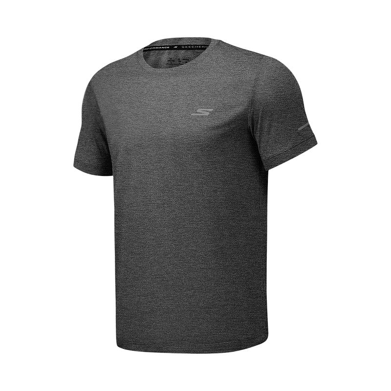 

Skechers Футболка GODRI SS25 мужская carbon black/0018, Черный, Skechers Футболка GODRI SS25 мужская carbon black/0018