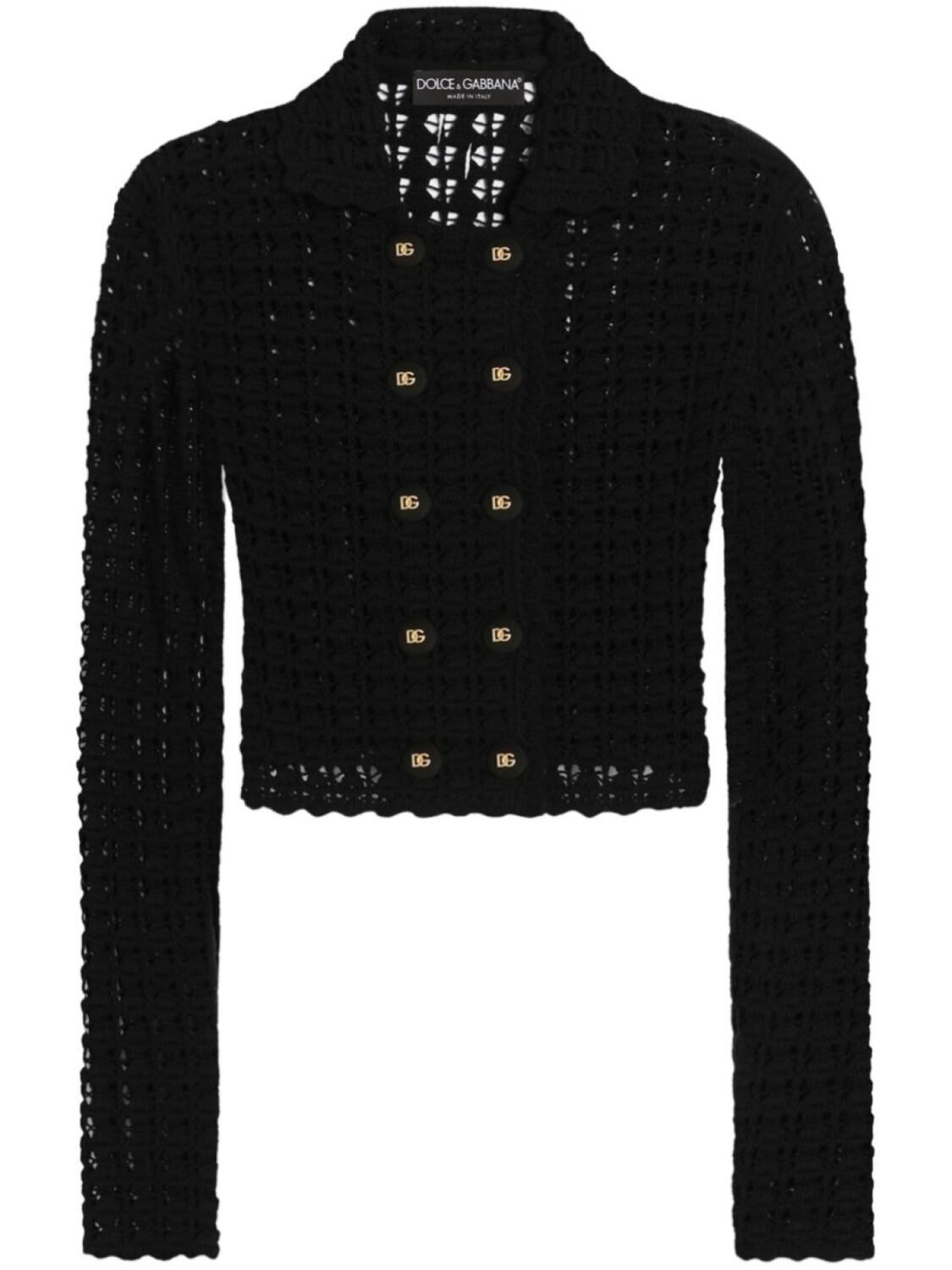 

Кардиган Dolce & Gabbana крючком, черный