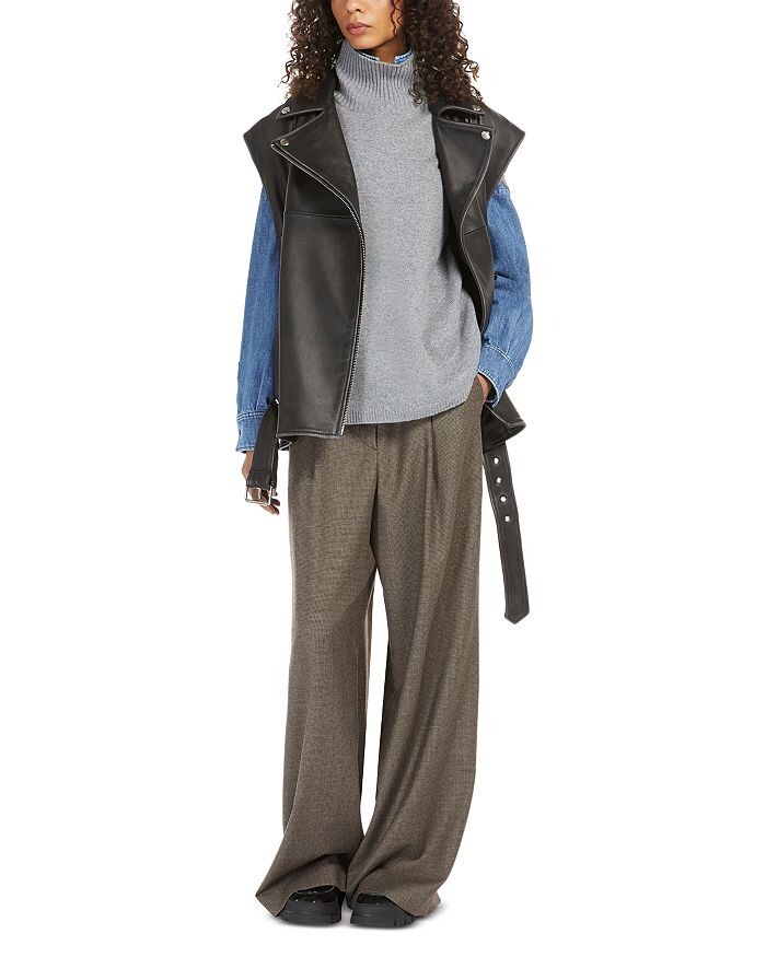 

Weekend Max Mara Annicaновый кашемировый свитер-пончо, серый