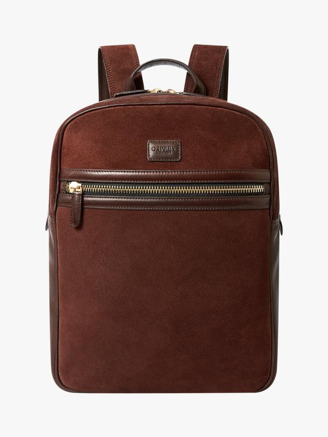 

Рюкзак из замши цвета мокко OSPREY LONDON, Bitter Chocolate