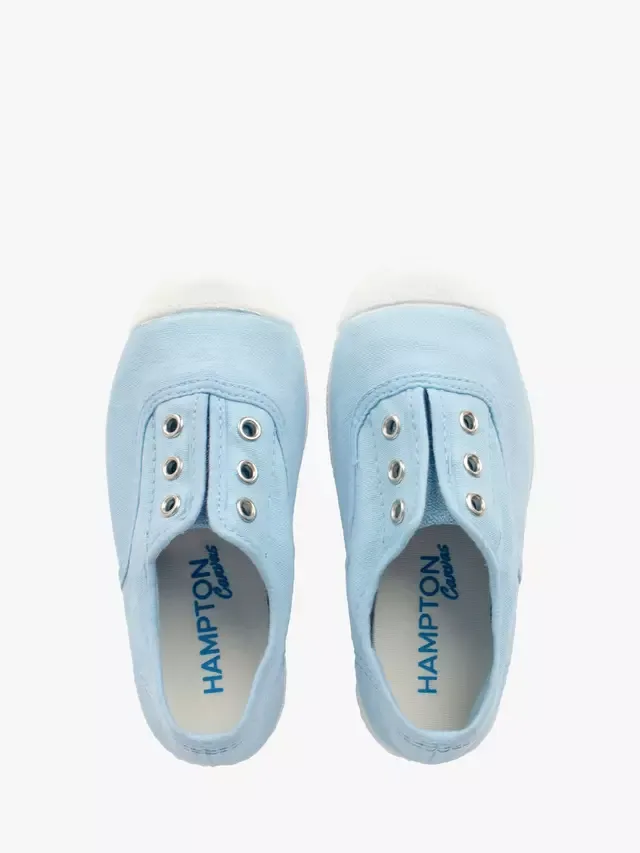 Детские кеды Hampton Plum из парусины Trotters, Ice Blue — фото 2