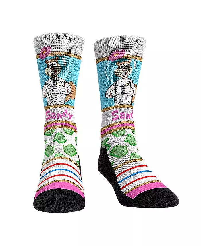 

Мужские и женские носки SpongeBob SquarePants Sandy Cheeks Showtime Crew Socks Rock 'Em