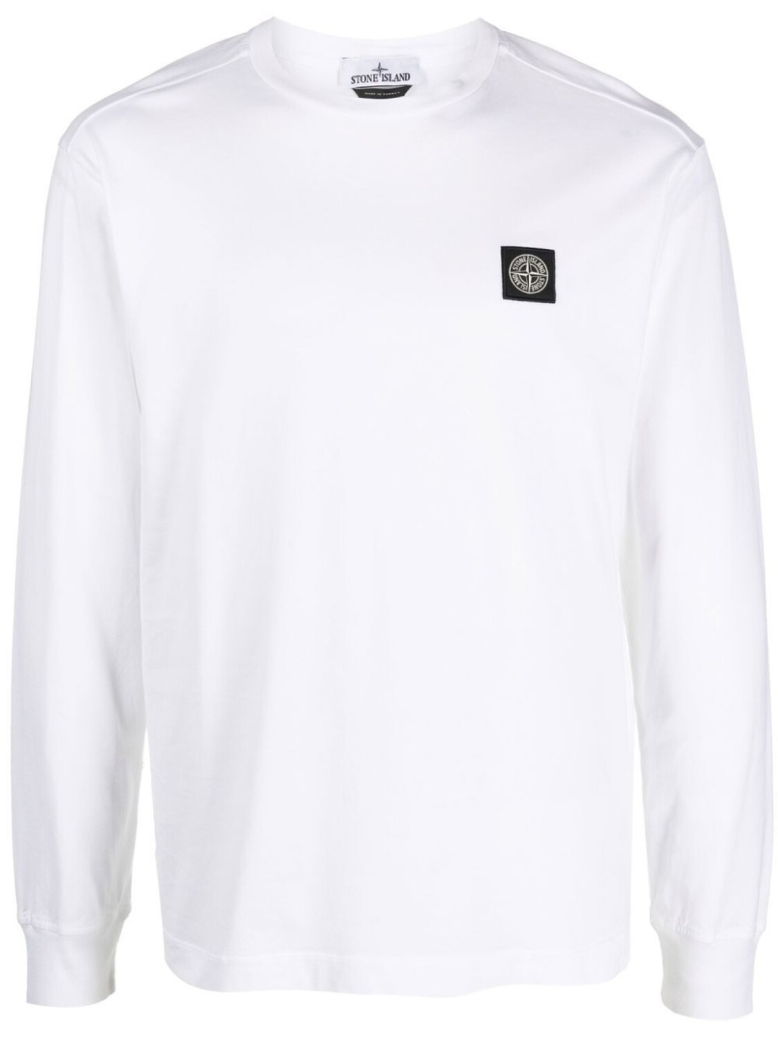 

Stone Island футболка с длинными рукавами и логотипом Compass, белый