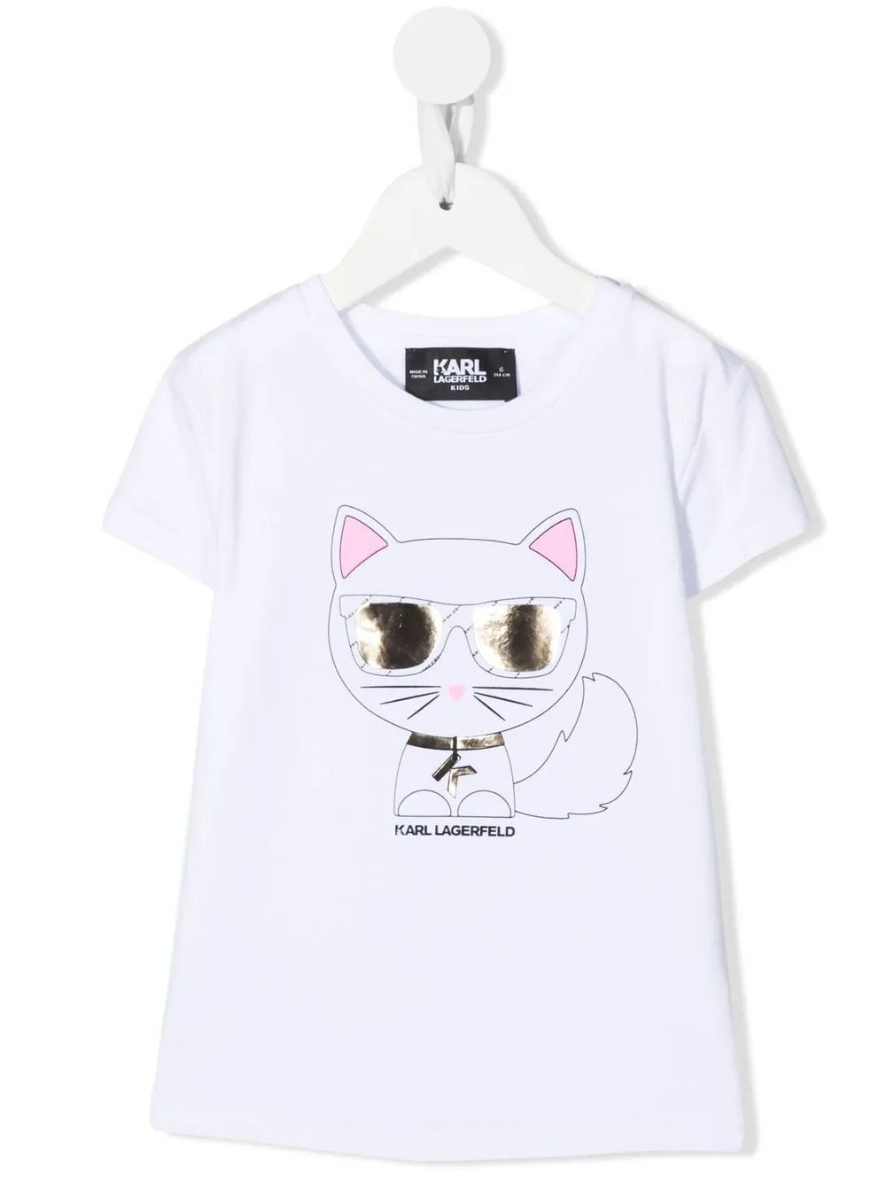 

Футболка с логотипом KARL LAGERFELD KIDS, белый