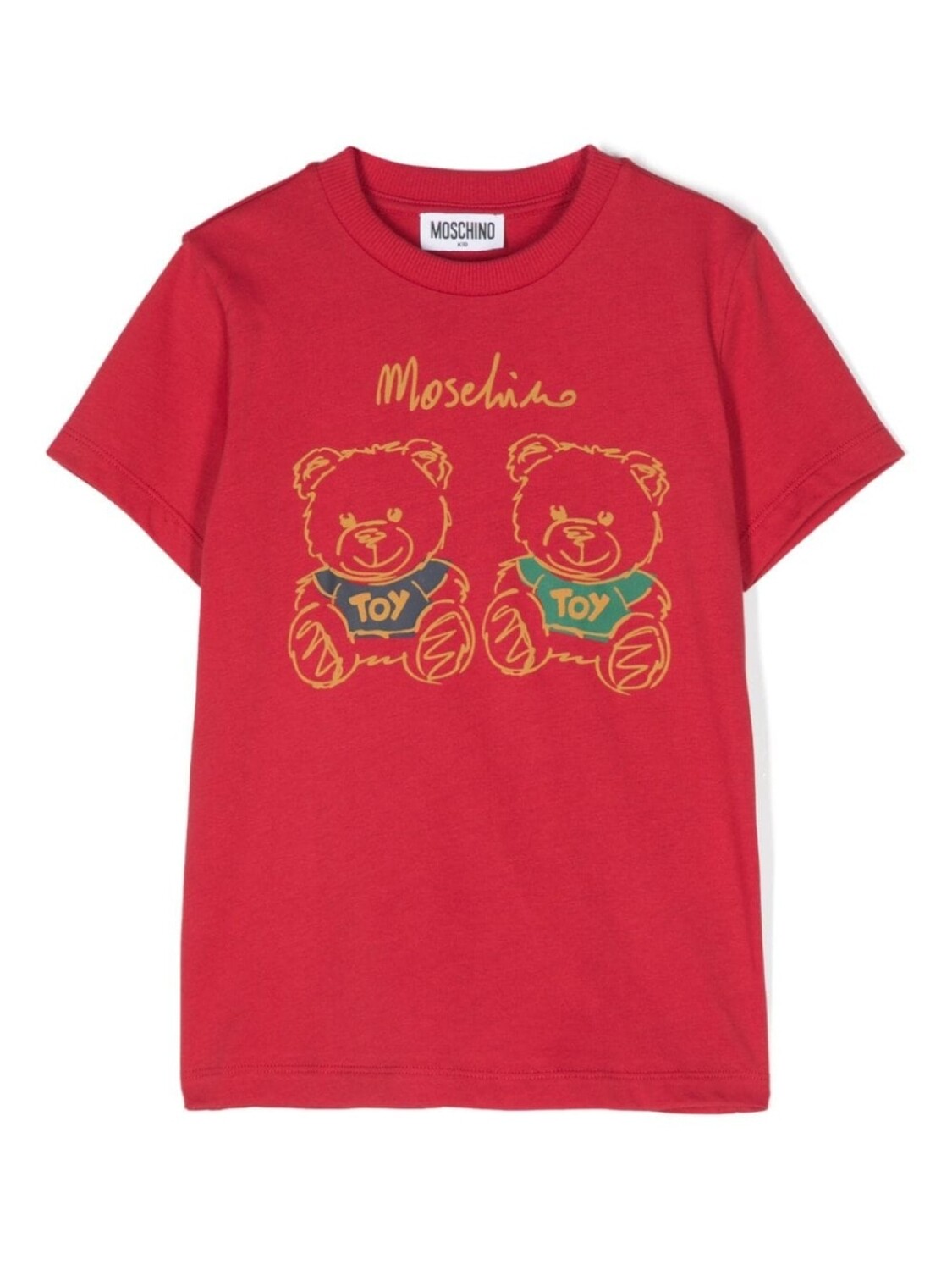

Moschino Kids футболка с принтом, красный