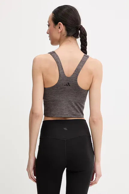 Топ для йоги All Me Adidas Performance, коричневый — фото 3