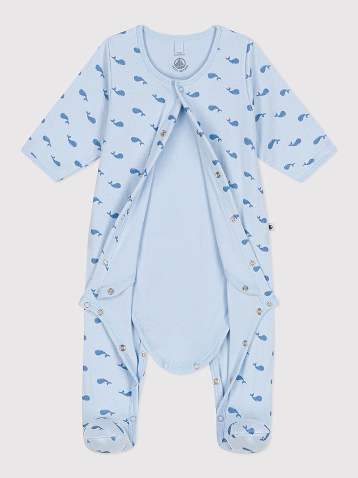 

Комбинезон PETIT BATEAU, светло-синий