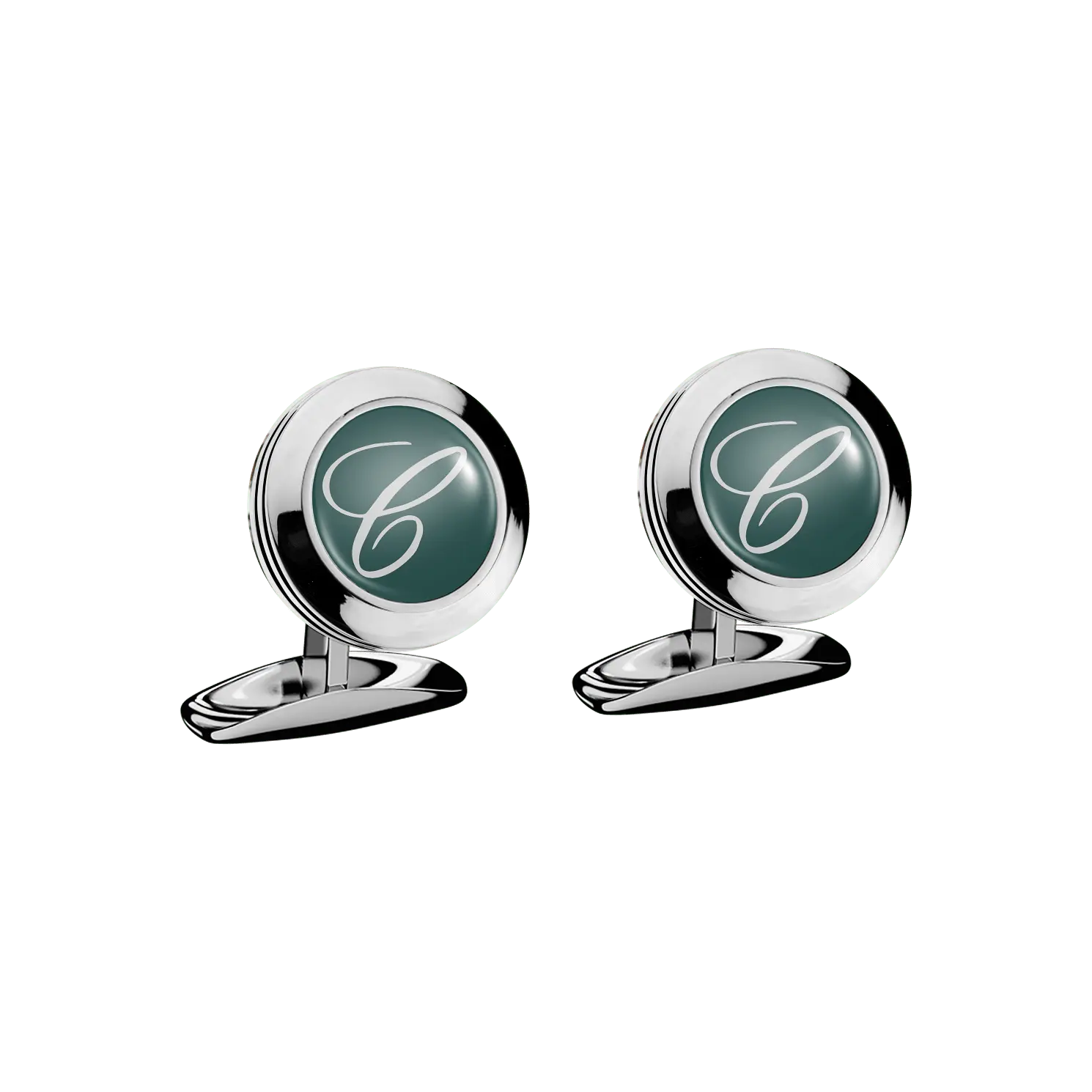 

Запонки Chopard Classic cufflinks, зеленый