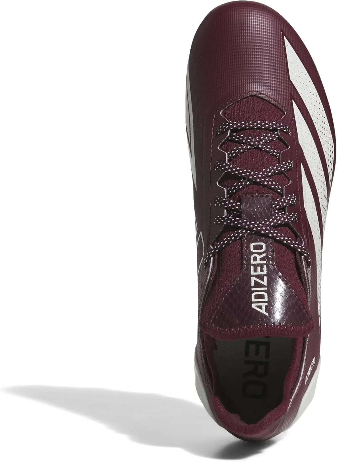 Мужские кроссовки Adidas Adizero Electric.1 для американского футбола, бордовый/белый — фото 4