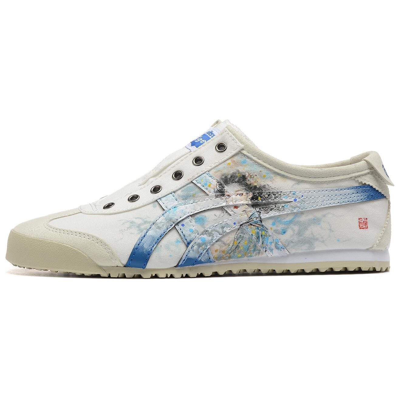 

Кроссовки Onitsuka Tiger MEXICO 66 Lifestyle Shoes Unisex Low-top White, Blue, Red, Yellow, Black, белый