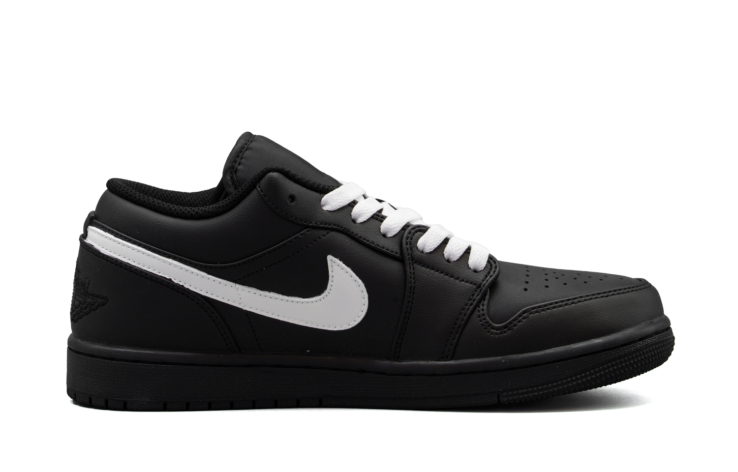Jordan Air 1 Cushioning, износостойкие низкие кеды Vintage Basketball Shoes Unisex черные белые — фото 3