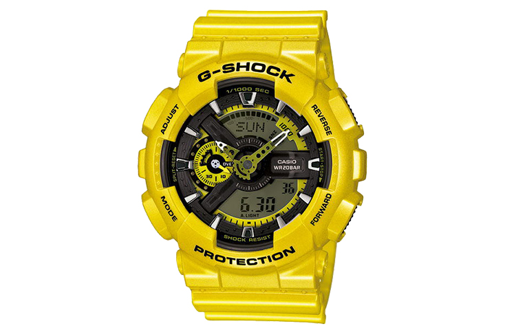 

CASIO Часы Men Liquid Crystal/Analog Dual Display Series Black Watch GA-110NM-9A