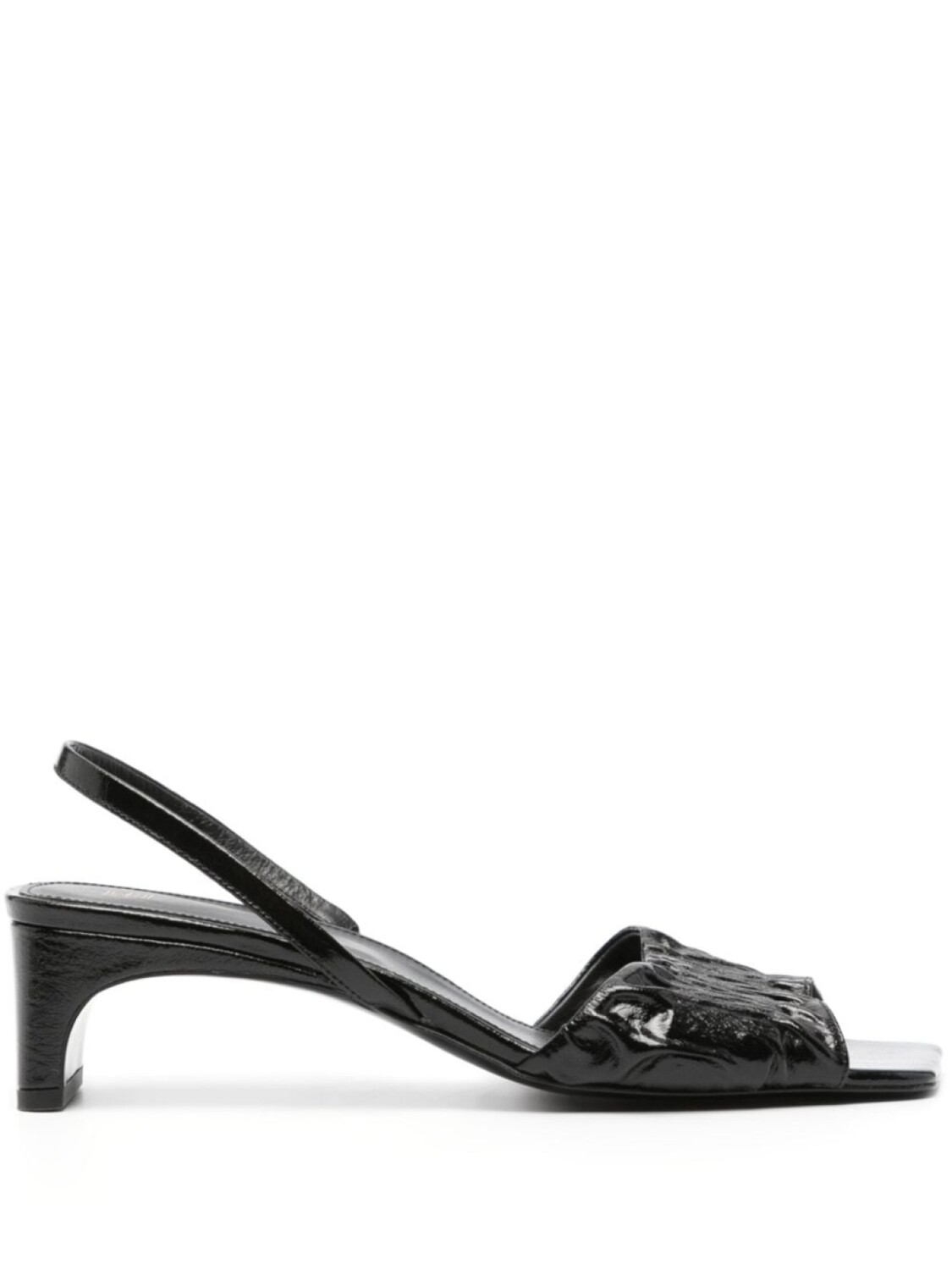 

TOTEME босоножки The Gathered Scoop-Heel 50, черный