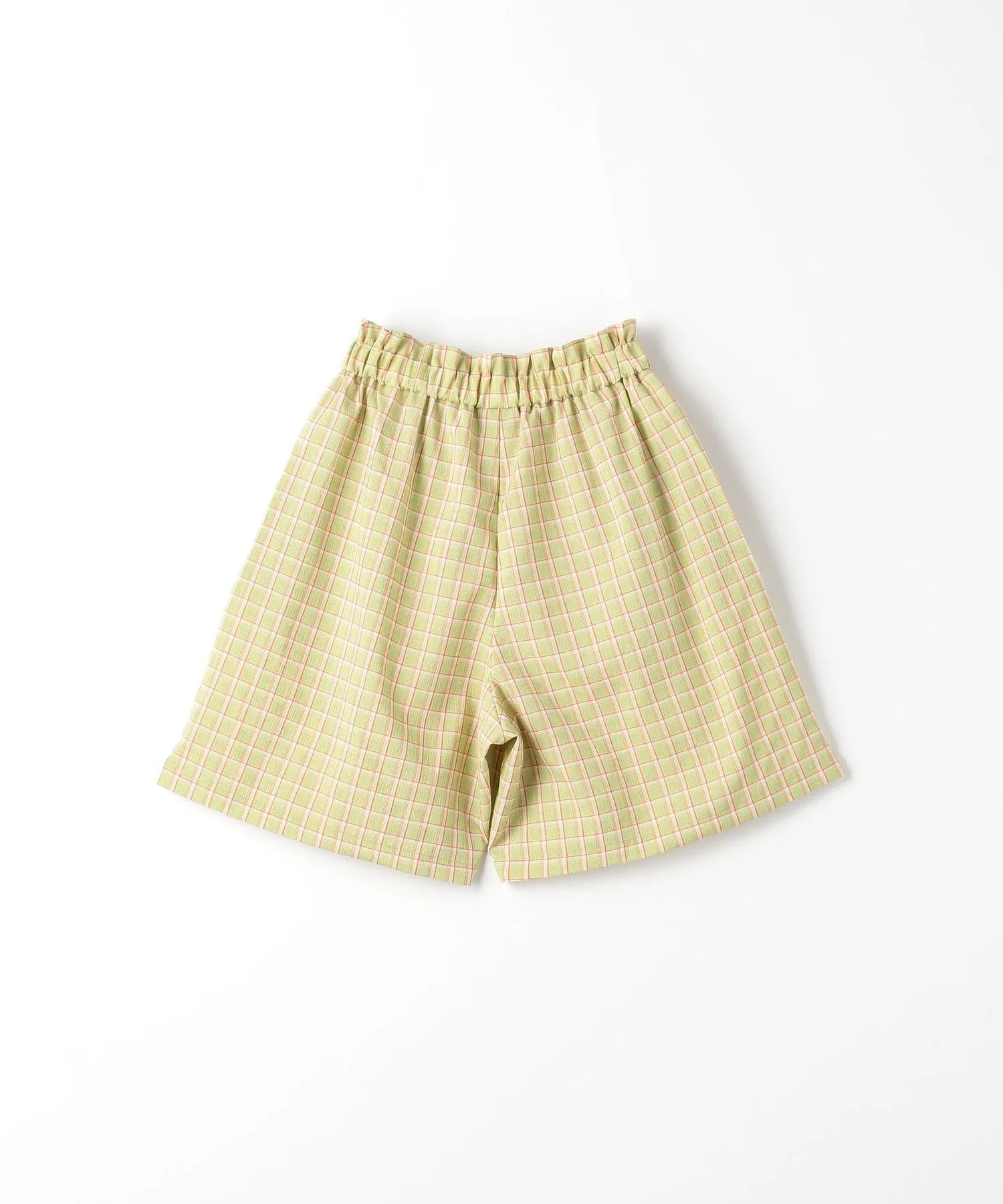 Брюки Клетчатые кюлоты / Детские 140-160 см United Arrows Green Label Relaxing, LIME — фото 2