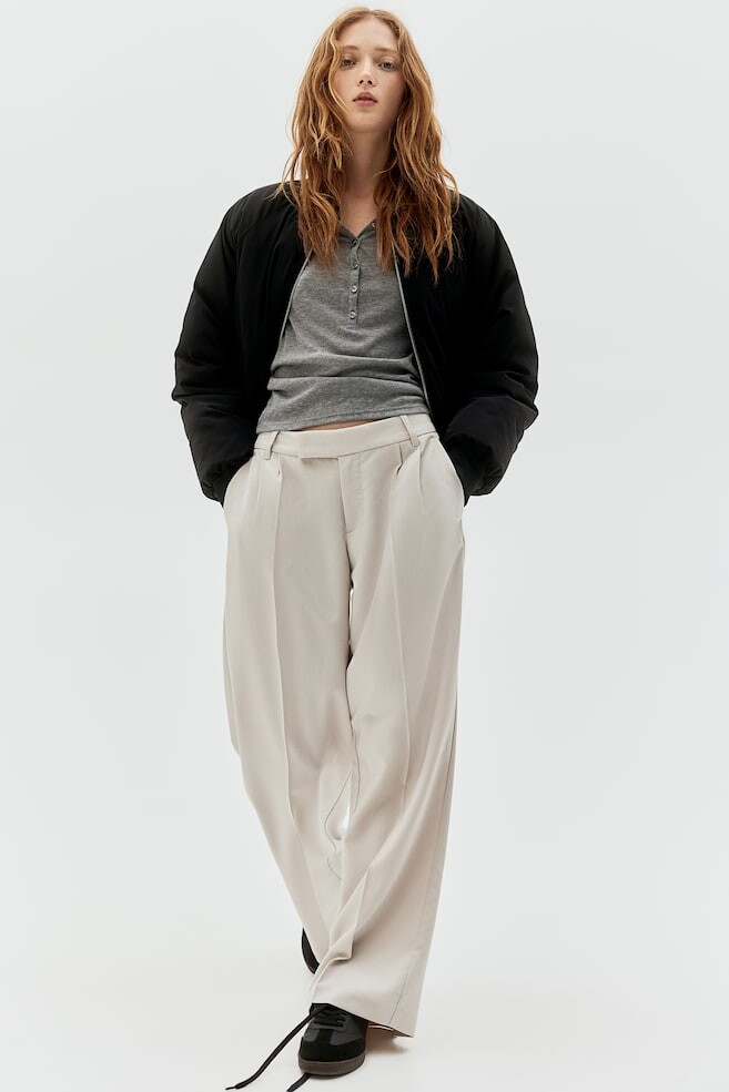 

Элегантные брюки H&M, бежевый