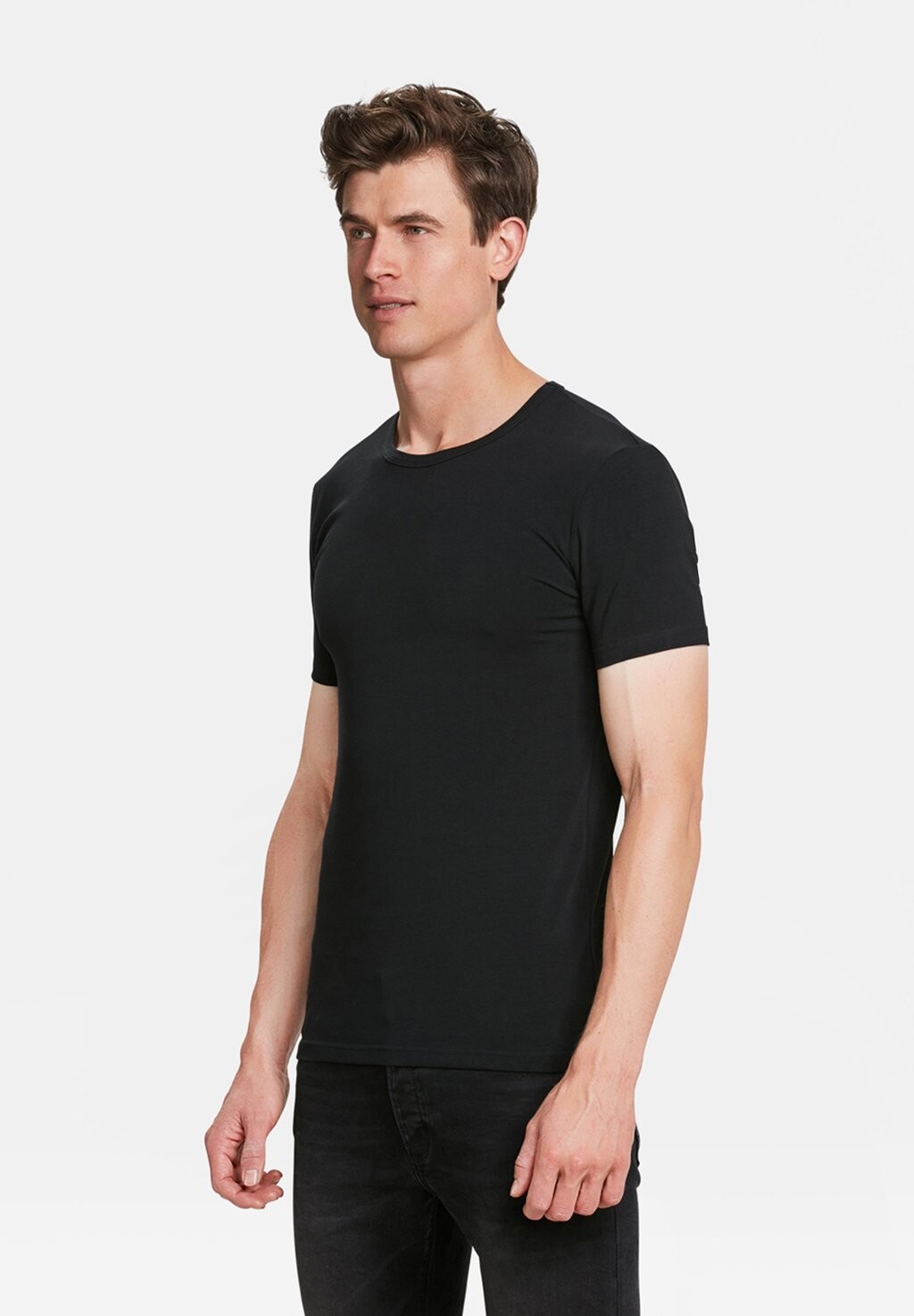 

Футболка базовая 2 PACK WE Fashion, цвет black