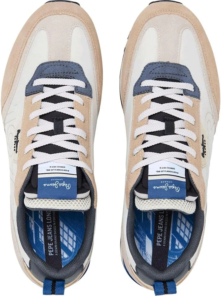 Кроссовки Pepe Jeans Foster Connect beige Lederschuhe — фото 4