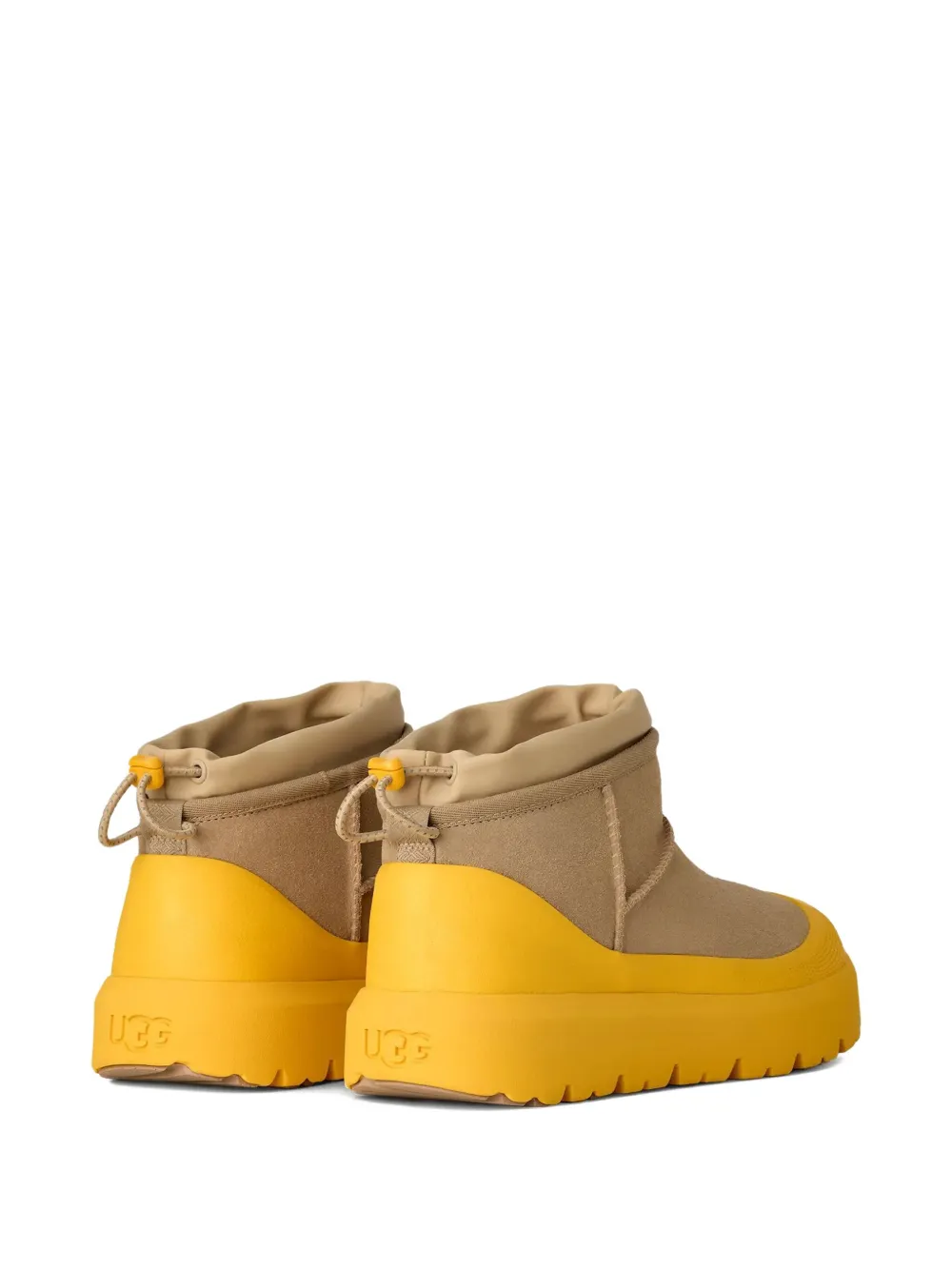 Мужские угги UGG Weather Hybrid короткие с резиновой подошвой, бежево-желтый — фото 3