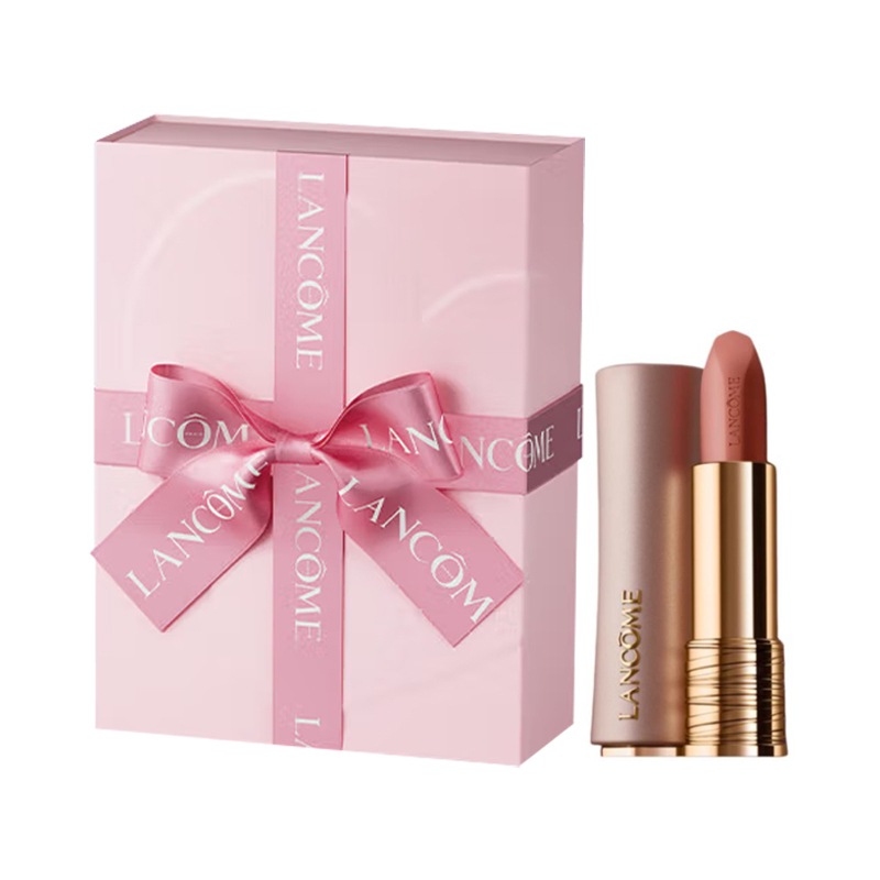 LANCOME Lankou маленький круглый кулон помада, розовое золото тюбик мягкий матовый тон осветляющий 3,4g подарок для лучшей подруги день рождения — фото 3