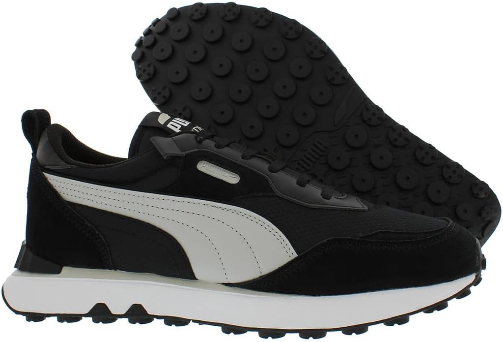 Мужские кроссовки PUMA Rider FV Future Vintage с шнуровкой, повседневные - серые — фото 2