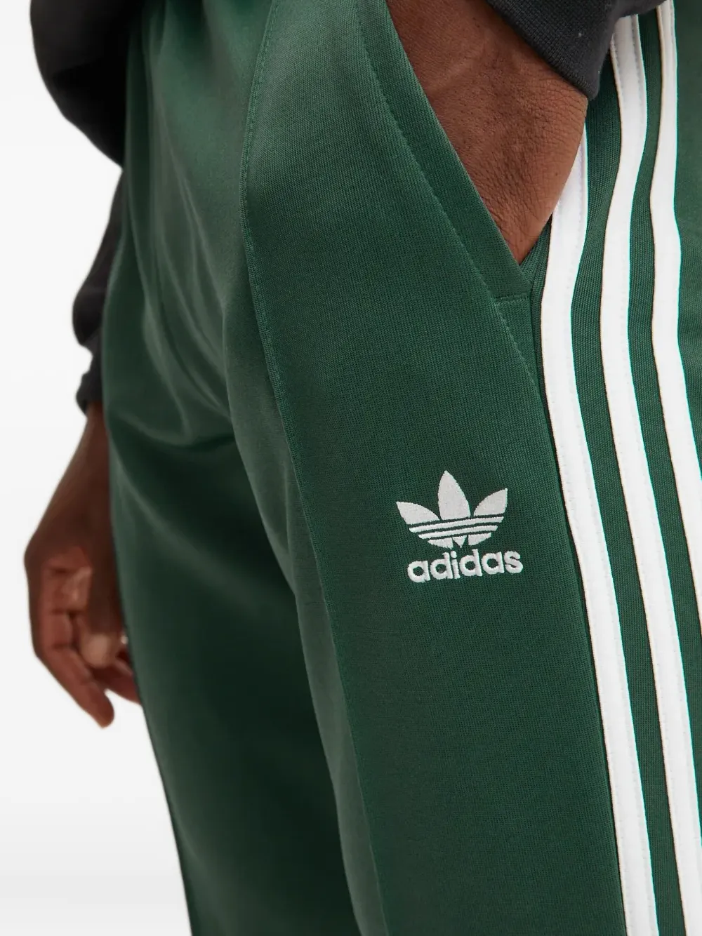 Спортивные брюки с полосками 3-Stripes Adidas, зеленый — фото 4