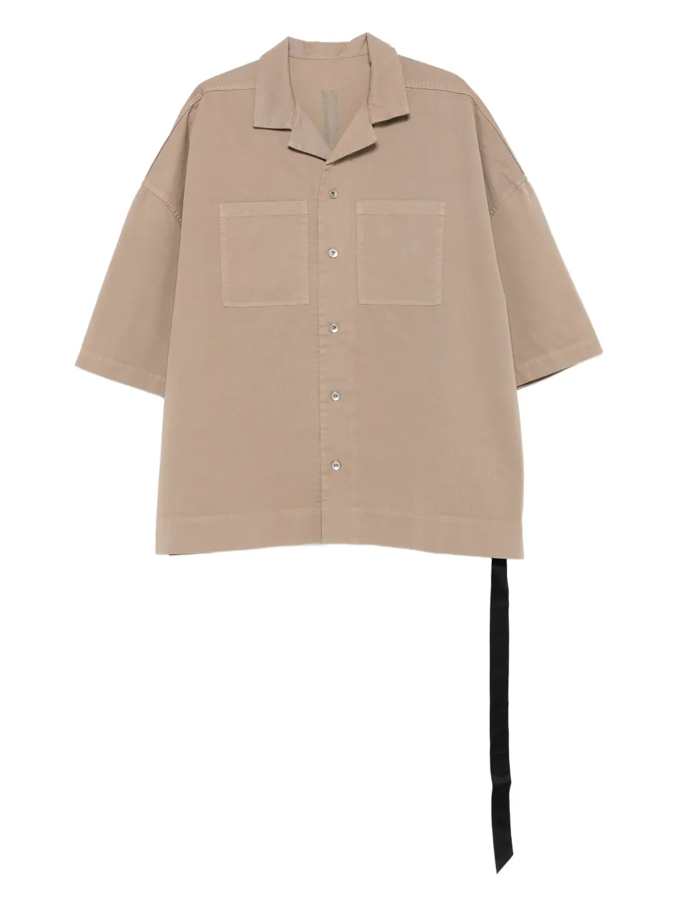 

Рубашка с короткими рукавами и карманами Rick Owens Drkshdw, нейтральный