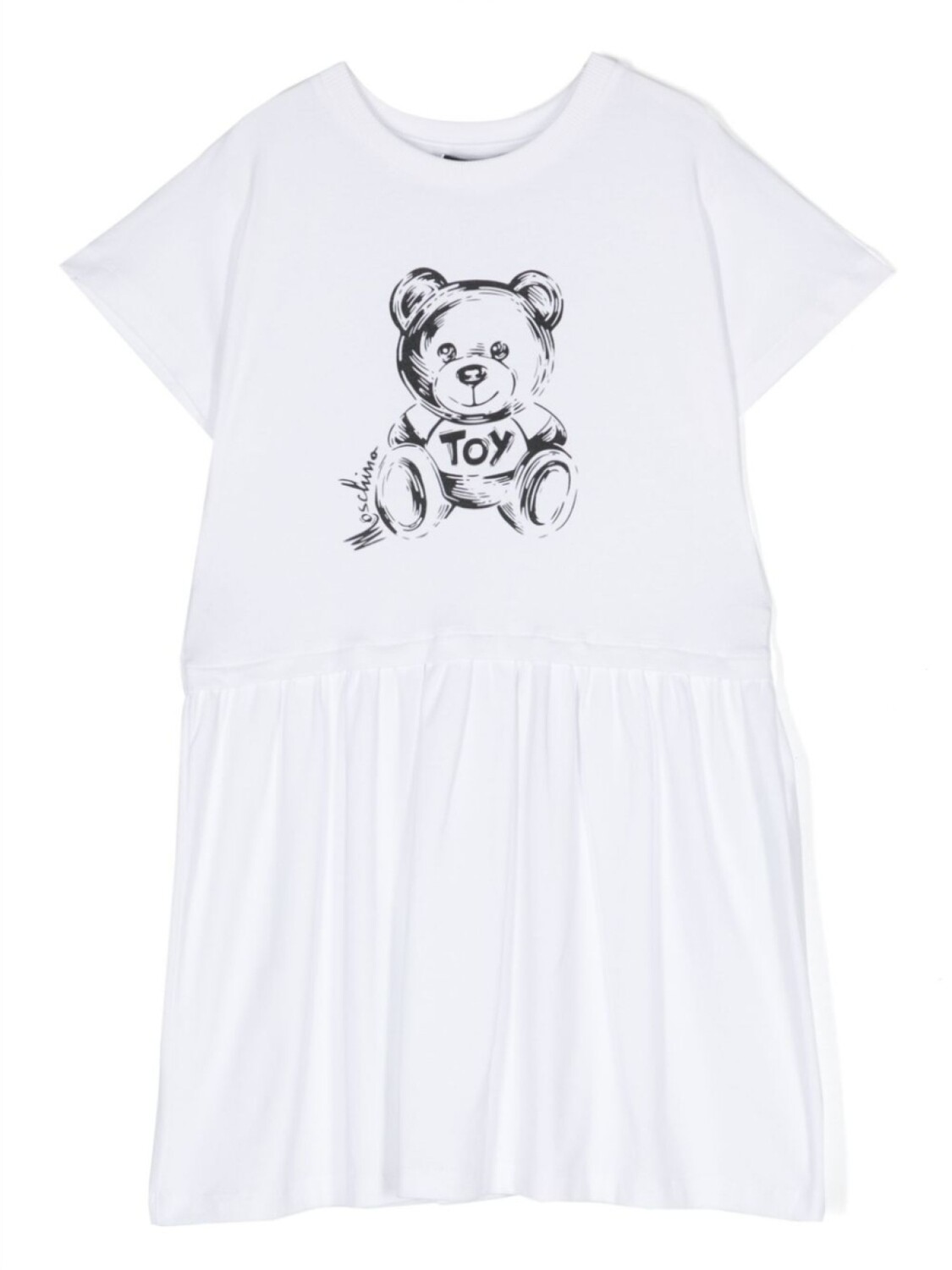 

Moschino Kids платье с принтом Teddy Bear, белый
