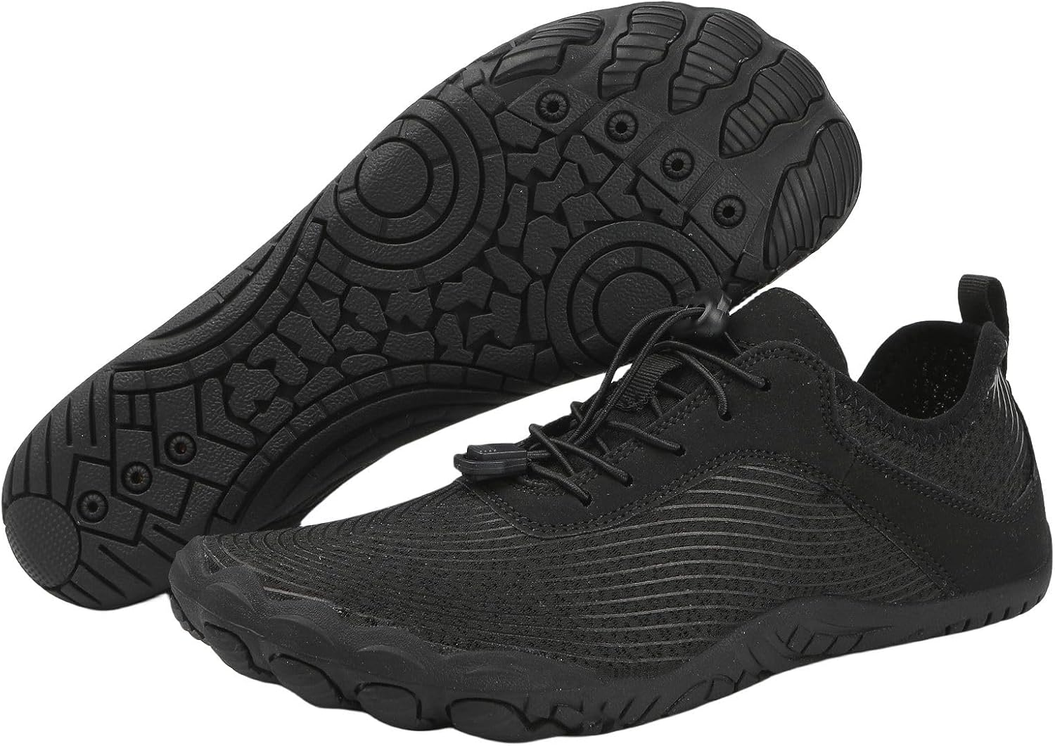 

Заземленная обувь для женщин и мужчин, удобные нескользящие кроссовки для ходьбы, легкие, с широкой передней частью, босоножки, дышащие, быстро сохнущие, для пляжа, бассейна, воды, плавания и серфинга Movnebyro, черный