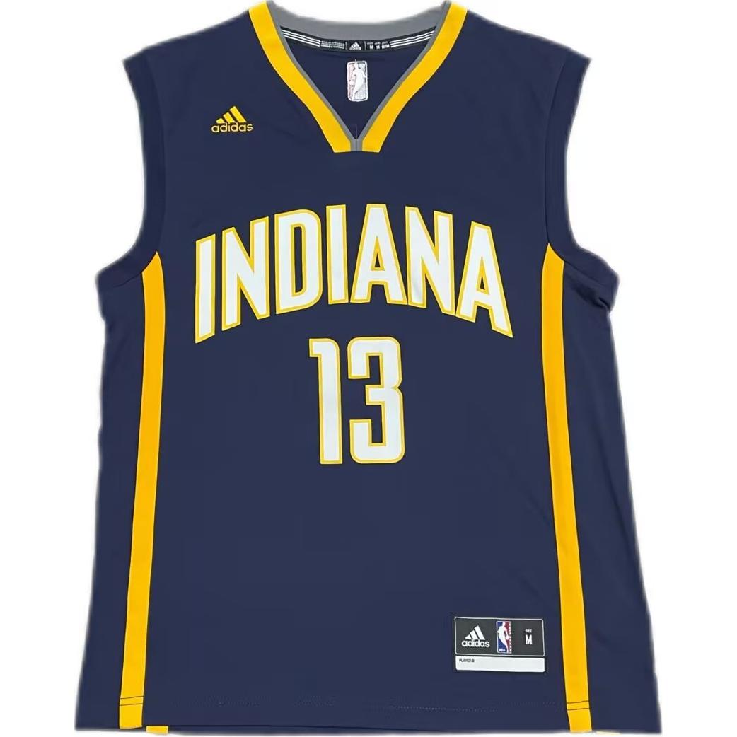 

Футболка баскетбольная унисекс темно-синяя Adidas