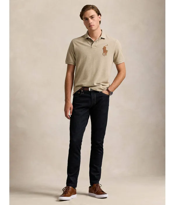 Футболка поло Classic fit Polo Ralph Lauren, бежевый — фото 3