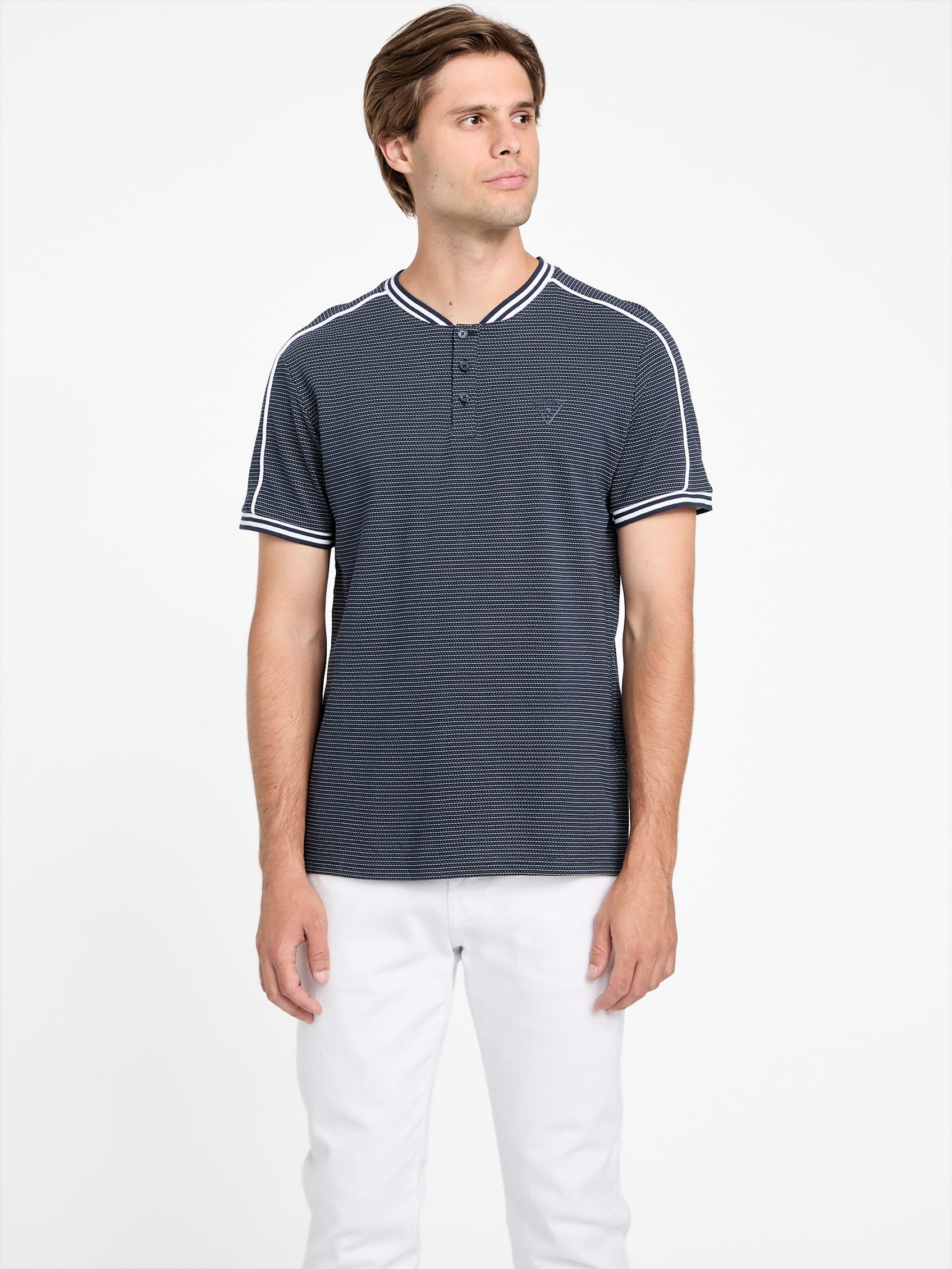 

Футболка Eco Jace Henley Guess Factory, цвет total lunar eclipse