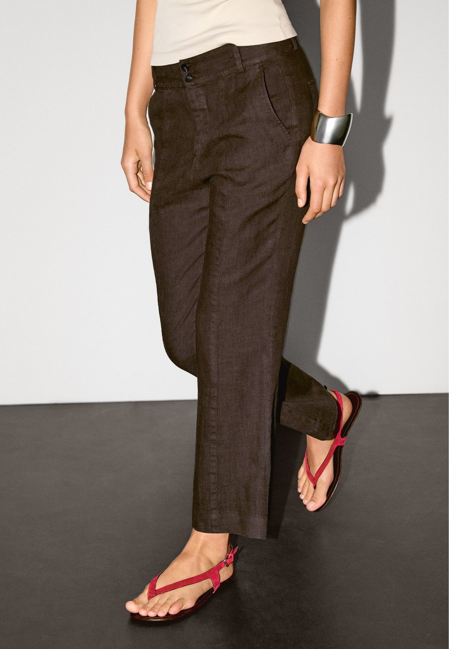 

Брюки Massimo Dutti KICK FLARE FIT, Mottled Dark Brown