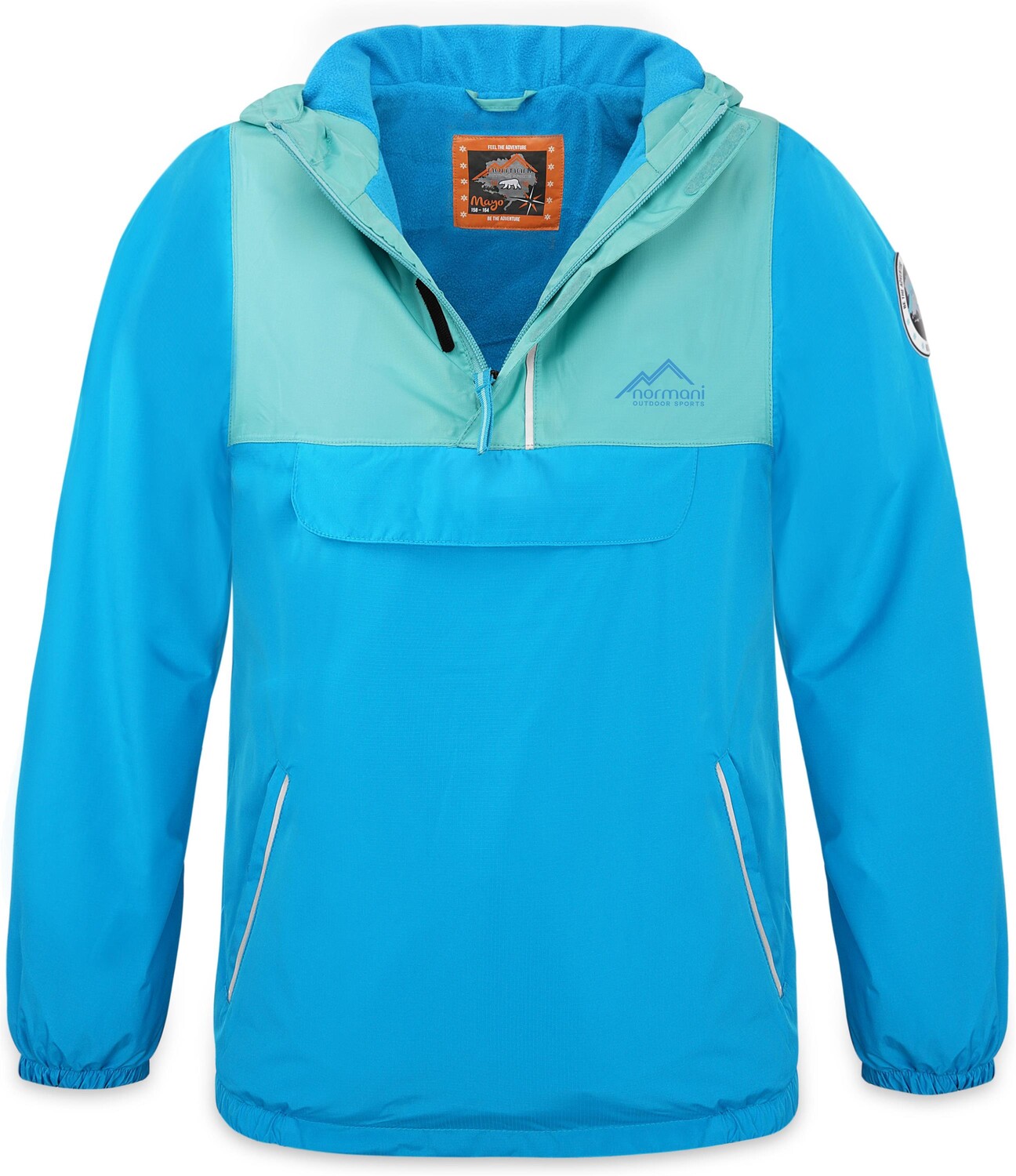 Функциональная куртка Normani Outdoor Sports Kinder Windbreaker Mayo, бирюзовый — фото 3