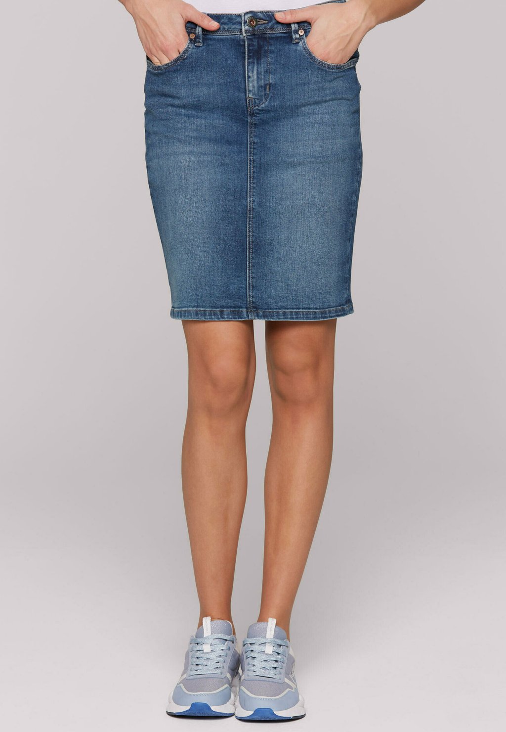 

Джинсовая юбка ROCK TO:NY Soccx, темно-синий