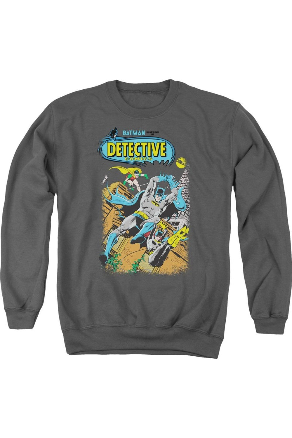 

Толстовка Batman Detective #487 для взрослых с круглым вырезом Gildan, цвет charcoal