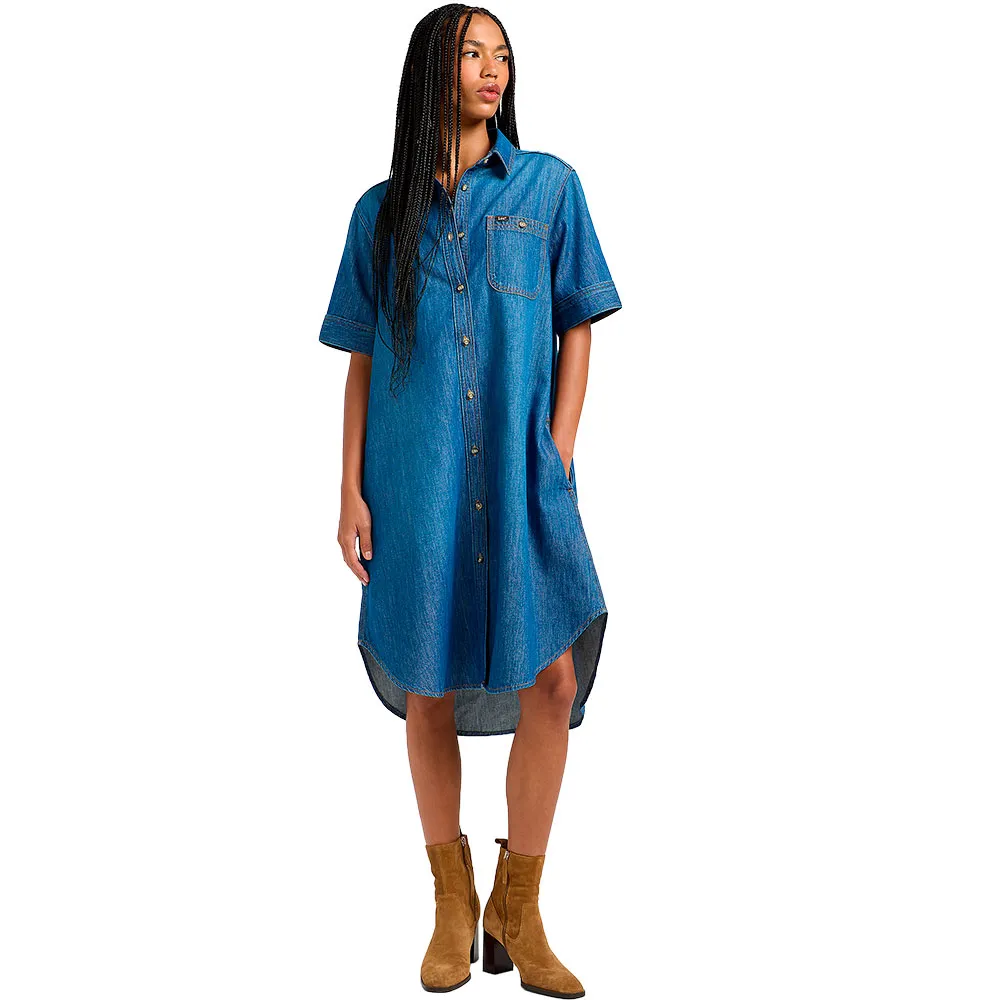

Платье с коротким рукавом Lee All Purpose A Line, синий