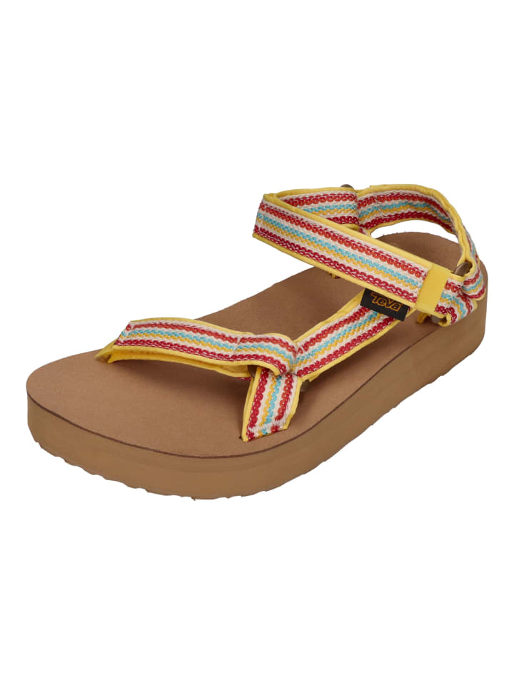 Классические сандалии Teva, красочный