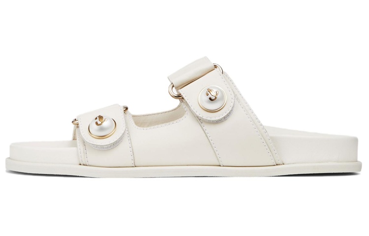 Сандалии из фаянса, украшенные жемчугом Jimmy Choo, Original Shoe Box Included