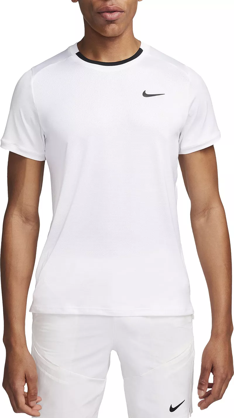 

Мужская теннисная рубашка NikeCourt Advantage Dri-Fit, белый/черный