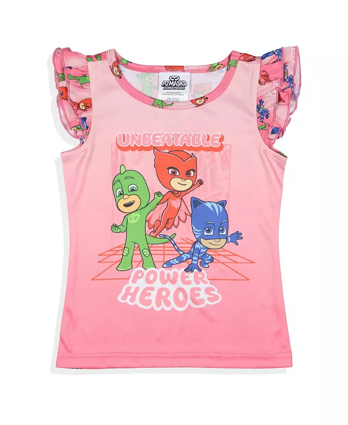 Пижамный комплект для девочек Toddler Girls Gekko Catboy Power Heroes из 2 предметов PJ Masks — фото 2
