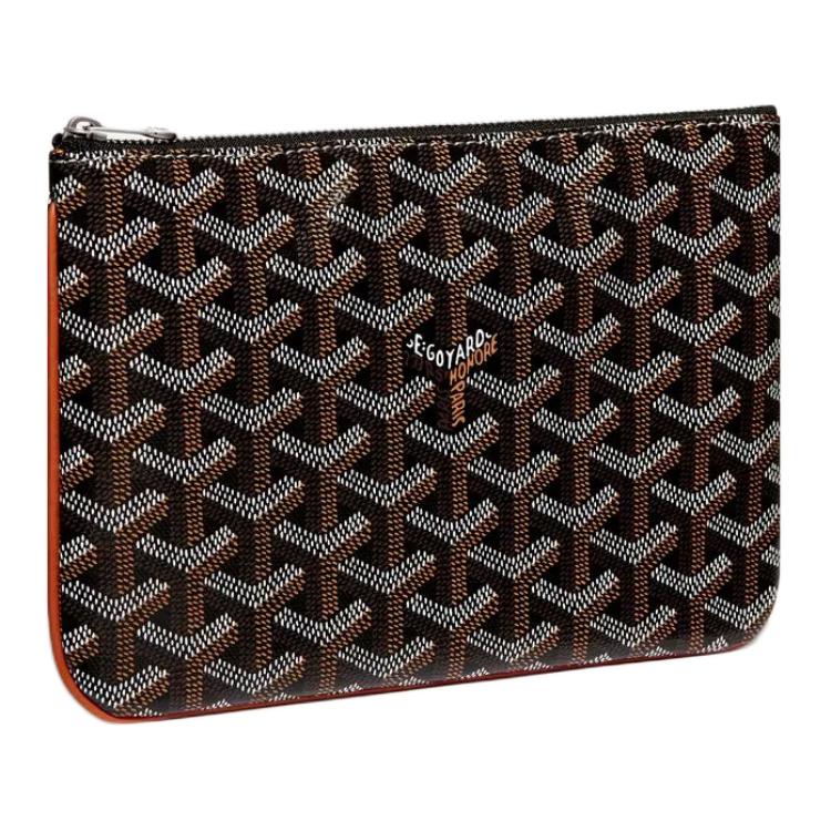 

GOYARD Кожаный ключница унисекс черно-коричневый