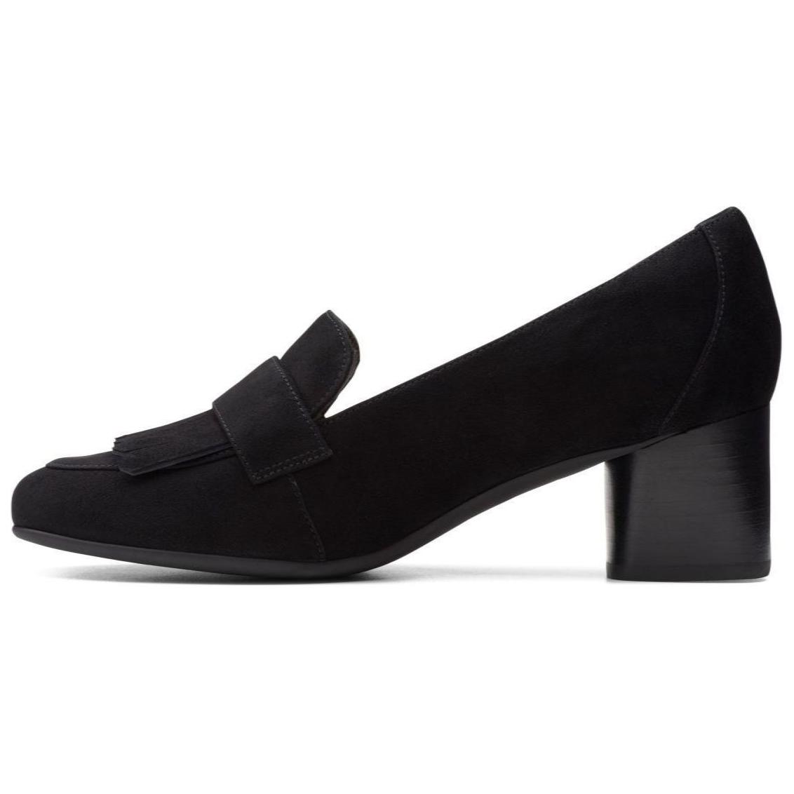 Туфли на высоком каблуке женские черные Clarks