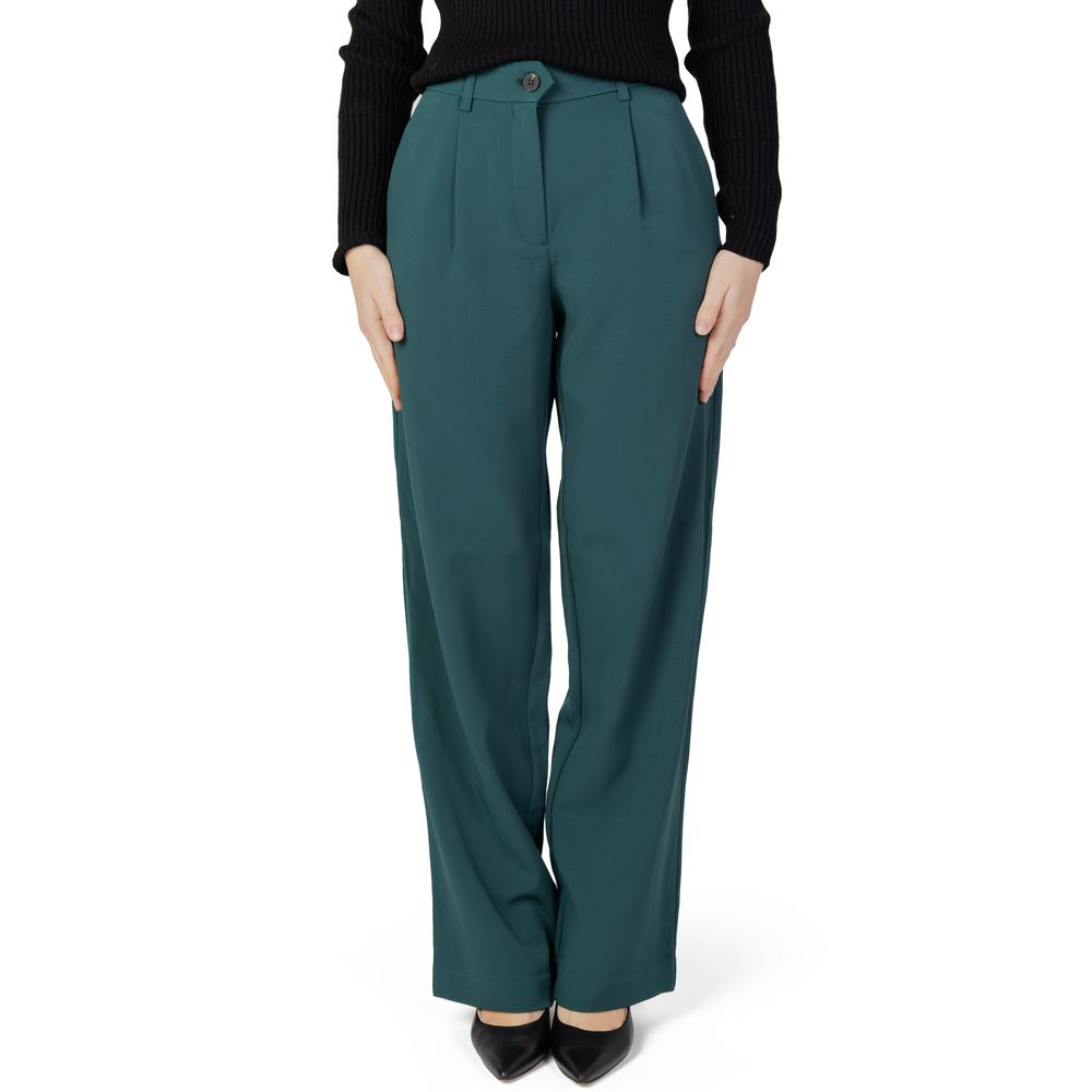 

Зеленые джинсы и брюки из переработанного полиэстера Vila Clothes