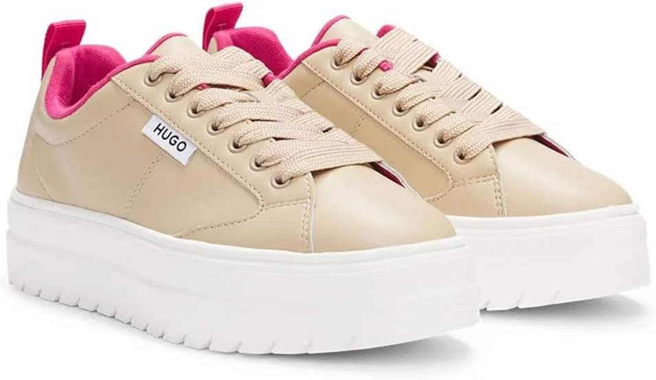Женские кроссовки Hugo Lyssa Tenn Flt, Open Beige.