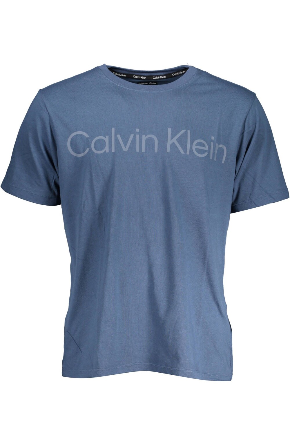 

Синяя хлопковая мужская футболка Calvin Klein