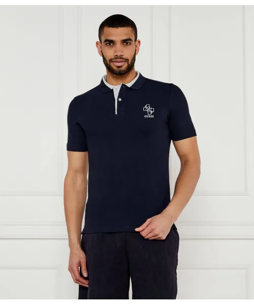 

Футболка поло Slim fit Guess Jeans, синий
