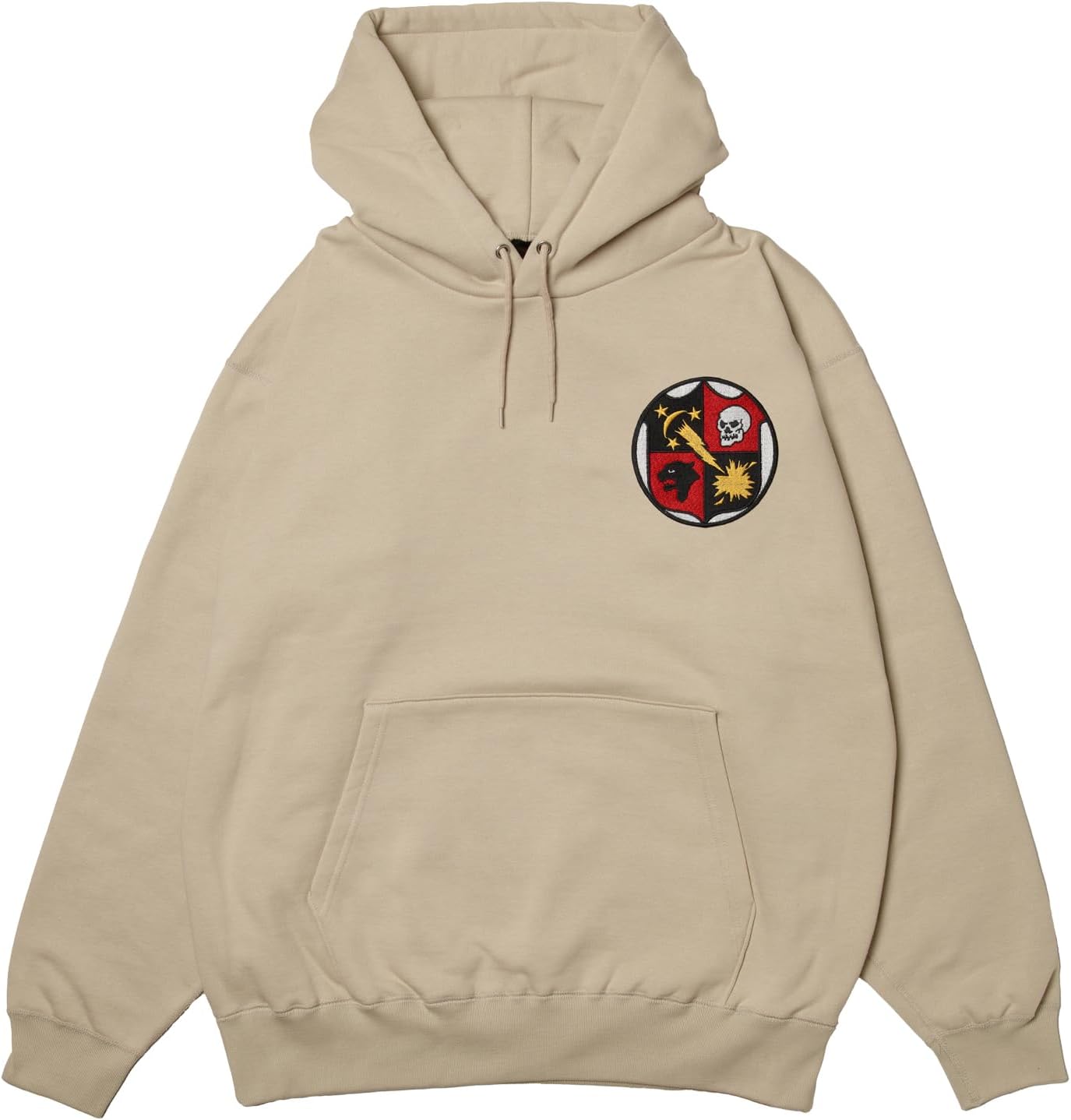 

Толстовка с капюшоном в стиле F, нашивка с гербом армии США, флисовая подкладка, пуловер, цвет: серый (stone) F-Style