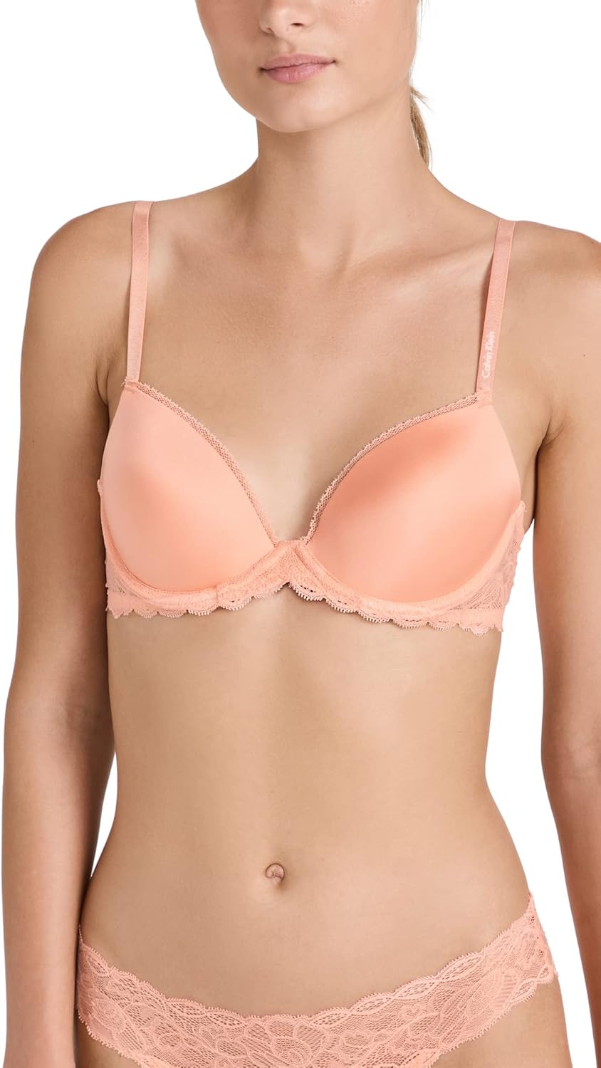

Calvin Klein нижнее белье, женский бюстгальтер Seductive Comfort Demi Bra, Fruit Center-800
