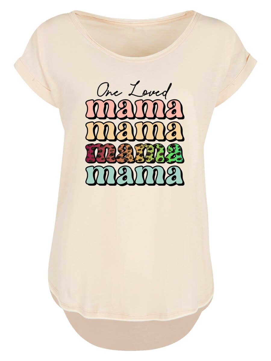 

Рубашка F4NT4STIC Mothers Day Mama Typography Leopard Print Pastel, песочный